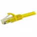 StarTech.com 1m CAT6 Ethernet Cable, 10 Gigabit Snagless RJ45 650MHz 100W PoE Patch Cord, CAT 6 10GbE UTP Network Cable w/Strain Relief, Yellow, Fluke Tested/Wiring is UL Certified/TIA - Category 6 - 24AWG (N6PATC1MYL) - Cabo patch - RJ-45 (M) para R