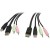 Cabo KVM StarTech.com DisplayPort 4-em-1 com Áudio e Microfone - 1,8m Cabo KVM StarTech.com DisplayPort 4-em-1 com Áudio e Microfone - 1,8m