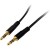 StarTech.com 15 ft. (4.6 m) 3.5mm Audio Cable - 3.5mm Slim Audio Cable - Gold Plated Connectors - Male/Male - Aux Cable (MU15MMS) - Cabo de áudio - mini-phone stereo 3.5 mm macho para mini-phone stereo 3.5 mm macho - 4.6 m - preto - para P/N: KITBXAV