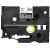 Brother Fita laminada mate - Texto branco sobre fundo preto, largura: 36mm, comprimento: 8m