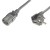 Ewent Cabo Power C13 Coupler 90 Graus 1.8mt Black