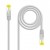 Cabo de Rede Nanocable RJ45 Cat.6A SFTP, Cinza, 10m