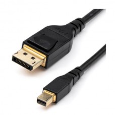 StarTech.com 3ft (1m) VESA Certified Mini DisplayPort to DisplayPort 1.4 Cable, 8K 60Hz HBR3 HDR, Super UHD mDP to DP 1.4 Cord, Slim (34 AWG) Ultra HD 4K 120Hz, Monitor/Video Cable - mDP to DP Cable (DP14MDPMM1MB) - Cabo DisplayPort - Mini DisplayPor