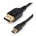 StarTech.com 3ft (1m) VESA Certified Mini DisplayPort to DisplayPort 1.4 Cable, 8K 60Hz HBR3 HDR, Super UHD mDP to DP 1.4 Cord, Slim (34 AWG) Ultra HD 4K 120Hz, Monitor/Video Cable - mDP to DP Cable (DP14MDPMM1MB) - Cabo DisplayPort - Mini DisplayPor