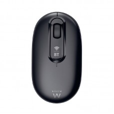 Rato Ewent EW3241 - Dual Wireless (WiFi/Bluetooth), 1200 DPI, 4 Botões, Silencioso