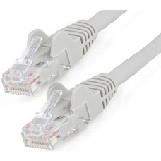 StarTech.com 1m LSZH CAT6 Ethernet Cable, 10 Gigabit Snagless RJ45 100W PoE Network Patch Cord with Strain Relief, CAT 6 10GbE UTP, Grey, Individually Tested/ETL, Low Smoke Zero Halogen - Category 6 - 24AWG (N6LPATCH1MGR) - Cabo patch - RJ-45 (M) par