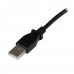 StarTech.com 2m USB 2.0 A to Right Angle B Cable Cord - 2 m USB Printer Cable - Right Angle USB B Cable - 1x USB A (M), 1x USB B (M) (USBAB2MR) - Cabo USB - USB Tipo B (M) para USB (M) - USB 2.0 - 2 m - conector 90° - preto