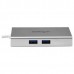USB C Multiport Adapter - PD - Silver