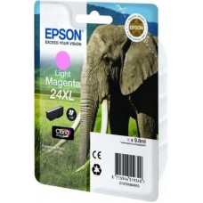 Epson Tinteiro Magenta claro Série 24XL Elefante Tinta Claria Photo HD (c/alarme RF+AM)