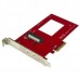 Controladora Startech PEX4SFF8639 PCIe x4, NVMe, SFF-8639, Vermelha