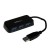 Portable 4 Port Mini USB 3.0 Hub - Black