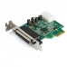 StarTech.com 4-port PCI Express RS232 Serial Adapter Card, PCIe RS232 Serial Host Controller Card, PCIe to Serial DB9, 16950 UART, Low Profile Desktop Expansion Card, Windows, macOS, Linux - PEX4S953LP