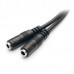 Headset adapter with headphone/mic plugs