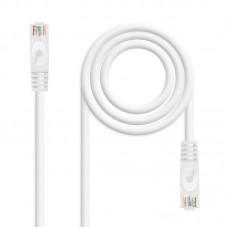 Cabo de Rede Nanocable CAT.6A RJ45, 0.5m, Branco, LSZH