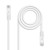 Cabo de Rede Nanocable CAT.6A RJ45, 0.5m, Branco, LSZH
