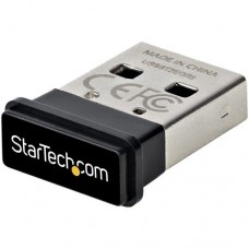 StarTech.com USB Bluetooth 5.0 Adapter, USB Bluetooth Dongle Receiver for PC/Computer/Laptop/Keyboard/Mouse/Headsets, Range 33ft/10m, EDR (USBA-BLUETOOTH-V5-C2) - Adaptador de rede - USB - Bluetooth 5.0, Bluetooth 5.0 LE, Bluetooth 5.0 EDR - Classe 2