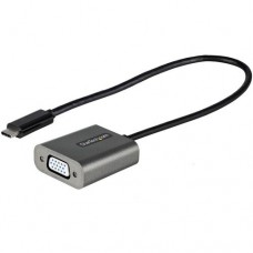 StarTech.com USB C to VGA Adapter, 1080p USB Type-C to VGA Adapter Dongle, USB-C (DP Alt Mode) to VGA Monitor/Display Video Converter, Thunderbolt 3 Compatible, 12