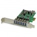 Startech Adaptador Tarjeta Pci Express 7 Puertos U