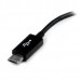 StarTech.com 5in Micro USB to USB OTG Host Adapter - Micro USB Male to USB A Female On-The-GO Host Cable Adapter (UUSBOTG) - Adaptador USB - USB (F) para Micro USB Tipo B (M) - USB 2.0 OTG - 12.7 cm - preto - para P/N: ST4300U3C1, ST4300U3C1B