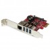 StarTech.com 3 Port PCI Express USB 3.0 Card + Gigabit Ethernet - Fits Standard & Low-Profile PCs - UASP Supported - Optional SATA Power (PEXUSB3S3GE) - Adaptador de rede / USB - PCIe 2.0 baixo perfil - USB 3.0 x 3 + 1000Base-T x 1