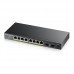 Switch Zyxel GS1100-10HP v2 Gigabit Ethernet PoE não-gerenciado