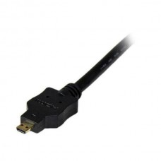 StarTech.com 1m Micro HDMI to DVI-D Cable - M/M - Video cable - HDMI / DVI - DVI-D (M) to micro HDMI (M) - 3.3 ft - shielded - black - HDDDVIMM1M - Cabo adaptador - DVI-D macho para 19 pin micro HDMI Type D macho - 1 m - blindado - preto