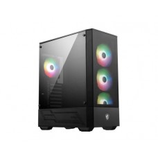 Caixa de Computador MSI MAG FORGE 112R Midi Tower Preta e Transparente