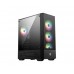 Caixa de Computador MSI MAG FORGE 112R Midi Tower Preta e Transparente