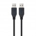 Cabo USB Nanocable 10.01.1001-BK, USB-A 3.0 (3.1 Gen 1) Macho para Macho, 1m, Preto