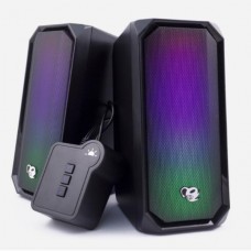 Coolbox Altavoces R205 2.0 Rgb Negro + Mando Dg-Alb-R205