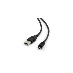 Cabo USB iggual, Série PSICCP-USB2-AM5P-6, 1.8m, USB A-Mini USB B, Preto, Macho/Macho