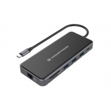 Conceptronic Adaptador Usb-C-2xhdmi,Gbe,Pd,2xusb3.0,Sd0.25 Gr Conceptronic Adaptador Usb-C-2xhdmi,Gbe,Pd,2xusb3.0,Sd0.25 Gr