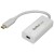 StarTech.com USB-C to Mini DisplayPort Adapter - 4K 60Hz - White - USB 3.1 Type-C to Mini DP Adapter (CDP2MDP) - Adaptador DisplayPort - 24 pin USB-C (M) para Mini DisplayPort (F) - USB 3.1 / Thunderbolt 3 / DisplayPort 1.2 - 18 cm - passivo, suporte