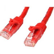 StarTech.com 5m CAT6 Ethernet Cable, 10 Gigabit Snagless RJ45 650MHz 100W PoE Patch Cord, CAT 6 10GbE UTP Network Cable w/Strain Relief, Red, Fluke Tested/Wiring is UL Certified/TIA - Category 6 - 24AWG (N6PATC5MRD) - Cabo patch - RJ-45 (M) para RJ-4 StarTech.com 5m CAT6 Ethernet Cable, 10 Gigabit Snagless RJ45 650MHz 100W PoE Patch Cord, CAT 6 10GbE UTP Network Cable w/Strain Relief, Red, Fluke Tested/Wiring is UL Certified/TIA - Category 6 - 24AWG (N6PATC5MRD) - Cabo patch - RJ-45 (M) para RJ-4
