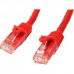 StarTech.com 5m CAT6 Ethernet Cable, 10 Gigabit Snagless RJ45 650MHz 100W PoE Patch Cord, CAT 6 10GbE UTP Network Cable w/Strain Relief, Red, Fluke Tested/Wiring is UL Certified/TIA - Category 6 - 24AWG (N6PATC5MRD) - Cabo patch - RJ-45 (M) para RJ-4 StarTech.com 5m CAT6 Ethernet Cable, 10 Gigabit Snagless RJ45 650MHz 100W PoE Patch Cord, CAT 6 10GbE UTP Network Cable w/Strain Relief, Red, Fluke Tested/Wiring is UL Certified/TIA - Category 6 - 24AWG (N6PATC5MRD) - Cabo patch - RJ-45 (M) para RJ-4