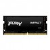 Kingston FURY Impact - DDR4 - módulo - 8 GB - SO DIMM 260-pinos - 3200 MHz / PC4-25600 - unbuffered - KF432S20IB/8 Kingston FURY Impact - DDR4 - módulo - 8 GB - SO DIMM 260-pinos - 3200 MHz / PC4-25600 - unbuffered - KF432S20IB/8