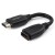 StarTech.com 6in High Speed HDMI Port Saver Cable with 4K 60Hz - Short HDMI 2.0 Male to Female Adapter Cable - Port Extender (HD2MF6INL) - Cabo de extensão HDMI - HDMI macho reto para HDMI fêmea reto - 15.2 cm - proteção dupla - preto - suporte de 4K