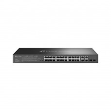 TP-LINK Omada 24-Port 10/100 Mbps + 4-Port Gigabit Smart Switch with 24-Port PoE+