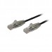 Cabo Ethernet Startech Cat6 Slim 0,5m, Preto