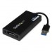 StarTech.com USB 3.0 to DisplayPort Adapter - DisplayLink Certified - 4K 30Hz - Adaptador USB/DisplayPort - Compatível com TAA - USB Tipo A (M) para DisplayPort (F) - USB 3.0 - 9 m - suporte de 4K, alimentação USB - preto - para P/N: MDP2DPMM10, MDP2 StarTech.com USB 3.0 to DisplayPort Adapter - DisplayLink Certified - 4K 30Hz - Adaptador USB/DisplayPort - Compatível com TAA - USB Tipo A (M) para DisplayPort (F) - USB 3.0 - 9 m - suporte de 4K, alimentação USB - preto - para P/N: MDP2DPMM10, MDP2