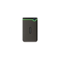Disco Rígido Externo Transcend StoreJet 25M3C 2TB, USB-C, Preto/Verde Disco Rígido Externo Transcend StoreJet 25M3C 2TB, USB-C, Preto/Verde