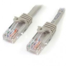 StarTech.com 3m CAT6 Ethernet Cable, 10 Gigabit Snagless RJ45 650MHz 100W PoE Patch Cord, CAT 6 10GbE UTP Network Cable w/Strain Relief, Grey, Fluke Tested/Wiring is UL Certified/TIA - N6PATC3MGR