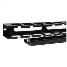 StarTech.com 1U Horizontal Finger Duct Rack Cable Management Panel with Cover - Server Rack Cable Duct - Rack Cable Organizer / Manager (CMDUCT1UX) - Painel de gestão do cabo do suporte - 1U - 19