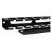 StarTech.com 1U Horizontal Finger Duct Rack Cable Management Panel with Cover - Server Rack Cable Duct - Rack Cable Organizer / Manager (CMDUCT1UX) - Painel de gestão do cabo do suporte - 1U - 19