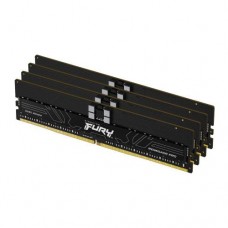 Kingston FURY Renegade Pro - DDR5 - kit - 128 GB: 4 x 32 GB - DIMM 288-pin - 6400 MHz / PC5-51200 - CL32 - 1.4 V - registado - ECC - preto