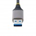 StarTech.com 3-Port USB Hub with Ethernet, 3x USB-A Ports, Gigabit Ethernet RJ45, USB 3.0 5Gbps, Bus-Powered, USB Hub w/ GbE and 1ft/30cm Long Cable, Portable Laptop USB Hub - 5G3AGBB-USB-A-HUB