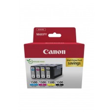 Canon - PGI-1500 BK/C/M/Y MULTI - Ink Value Pack (Black & Colour Cartridges)