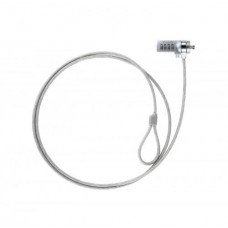 Tooq Cable de Seguridad Universal Con Combinacion para Portatiles - Bloqueo de 4 Digitos - Acero 4.5mm - Longitud 1.50m