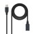 Cabo Nanocable USB 3.0: Tipo A Macho-Fêmea, 3m, Preto