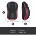 Rato Logitech M185, Vermelho, Sem fios, Óptico, 1000 DPI, 3 Botões Rato Logitech M185, Vermelho, Sem fios, Óptico, 1000 DPI, 3 Botões